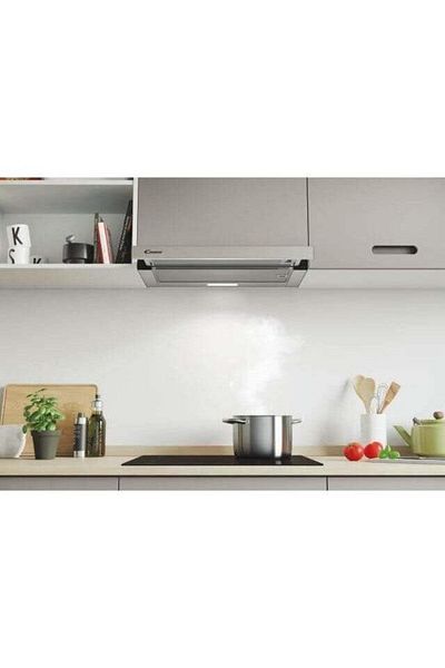 Candy Candy CBT625/2X/1 telescopic built-in hood, Suction power 332 m3/h, Metal filters