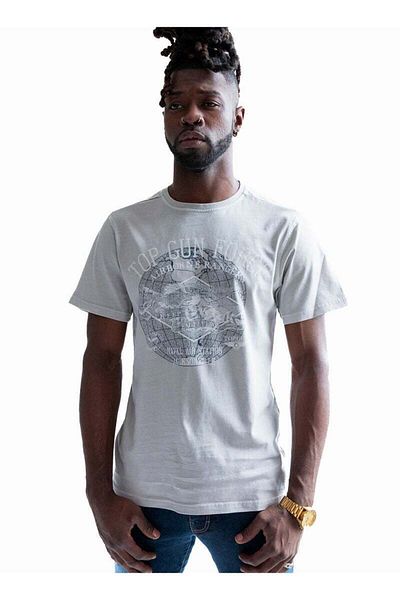 TOP GUN Force Graphic Tee for Men Vintage Aviation Style Soft Cotton Short Sleeve T-Shirt