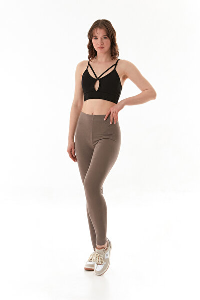 Fulla Moda High Waist Leggings with Elastic Waist
