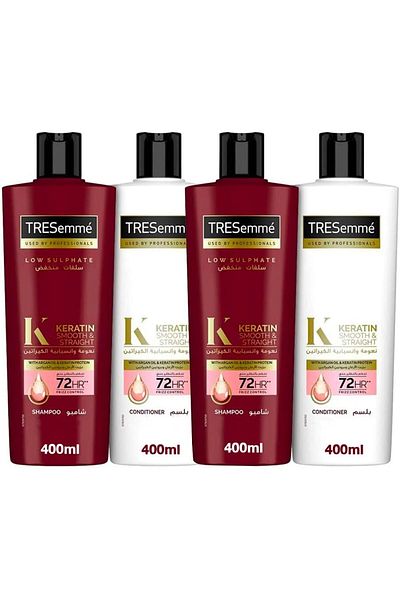 Tresemme TRESEmm Keratin Smooth Shampoo & Conditioner Set (2x400ml Each)