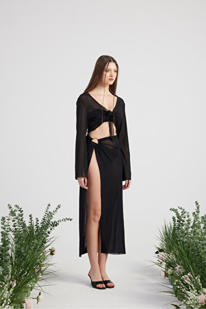 HOLLY LOLLY Spodní horní vyzvánění Pareo Set černá