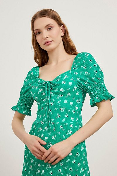 Arma Life Rochie mini verde florală pentru femei de vară