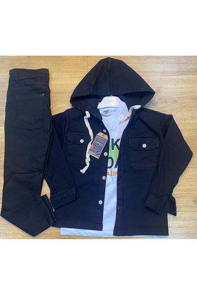 xZarro Kids Hooded Gabardine 3 Piece Set