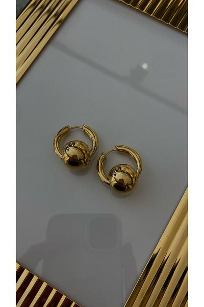 ZÜMRA Women's Top-Ring Vintage Steel Earrings
