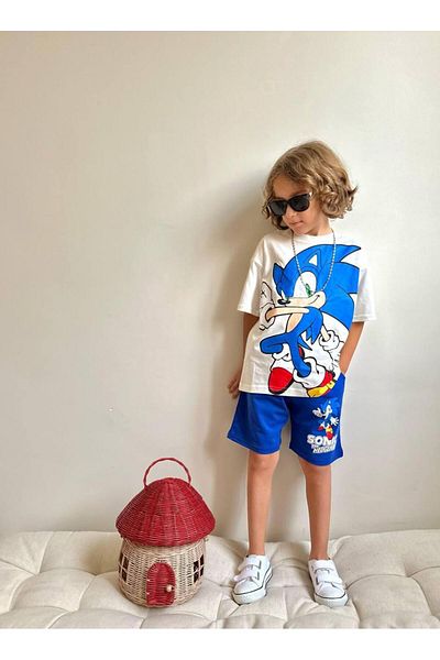 YİGİT BUTİK مجموعة Yigit Butik الصوتية المطبوعة للأولاد من الأعلى إلى الأسفل مع شورت