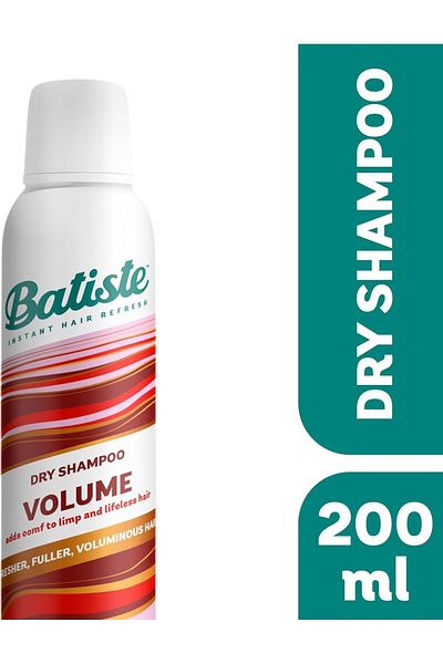Batiste Batiste Volume Dry Shampoo 200ml | For Fresh, Full Hair & Oil Removal from Roots