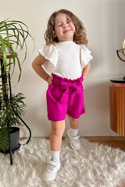 meqlife Summer Girl Shorts Blouse Suit Girl's Holiday Combination