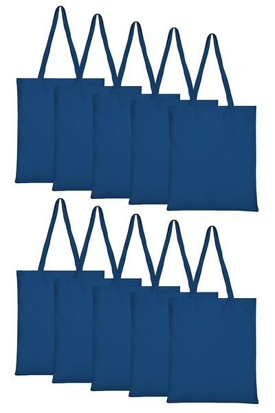 Çınar Bez Çanta 10 saci de pânză Saks Blue