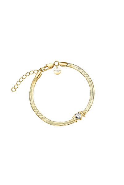 Rosefield JBSWG.J1010 Kalp Kristal Çelik Bileklik