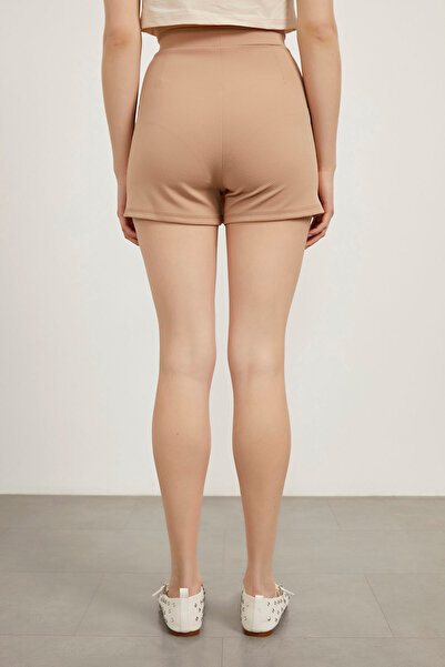 Arma Life Kadın Yırtmaçlı Kısa Yazlık Taş Mini Şort Etek