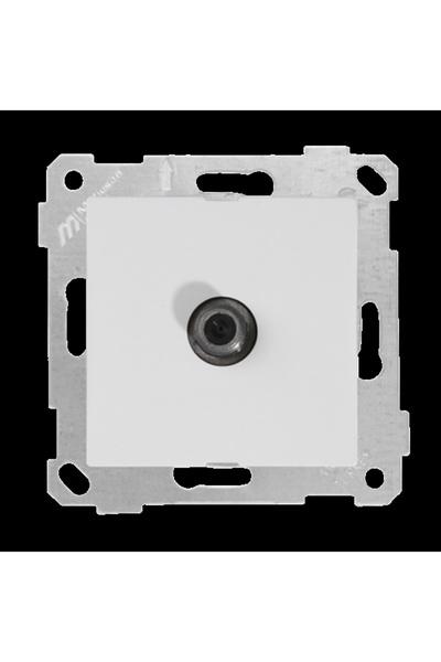 Mutlusan Mek key tv socket f female white frameless