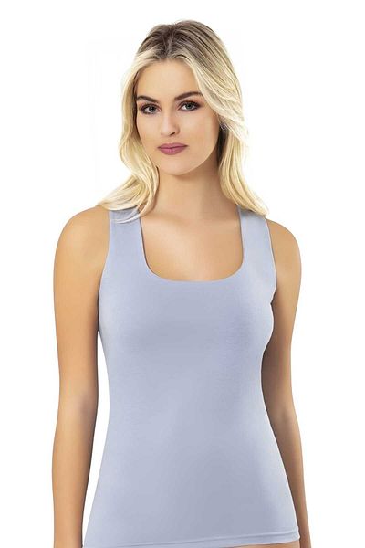 Uniquetrenders Tricou din bumbac, cu bretele late, 6 piese, pentru femei