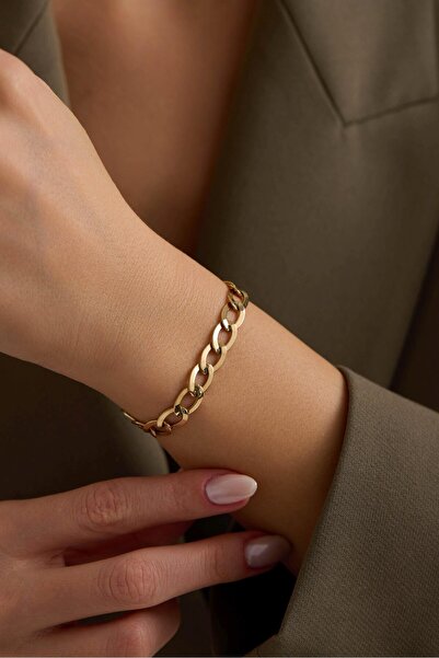 Tufanlar Kuyumculuk 14 Ayar Gurmet Detaylı Altın Bileklik