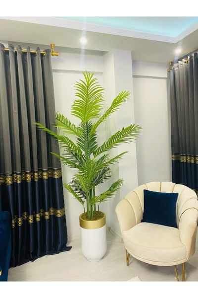 İremÇiçekçilik Yapay Çiçek Uygula Yapay Ağaç 210 Cm Areka 18 Yaprak