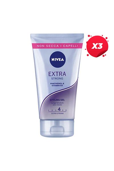 NIVEA X3 - NIVEA HAIR GEL 150ML EXTRA STRONG