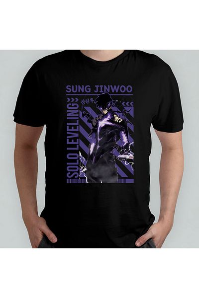 Pixxa Μπλουζάκι Unisex 100% βαμβακερό Solo Leveling Crew Neck Model 2
