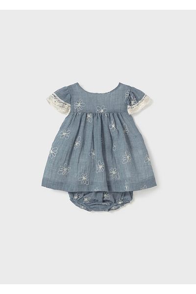 MAYORAL Newborn Baby Girl Embroidered Dress