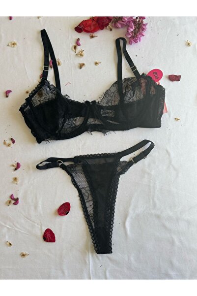 Dantelli Sütyen Bralet Takım(Sütyen&Tanga) Kadın İç Giyim