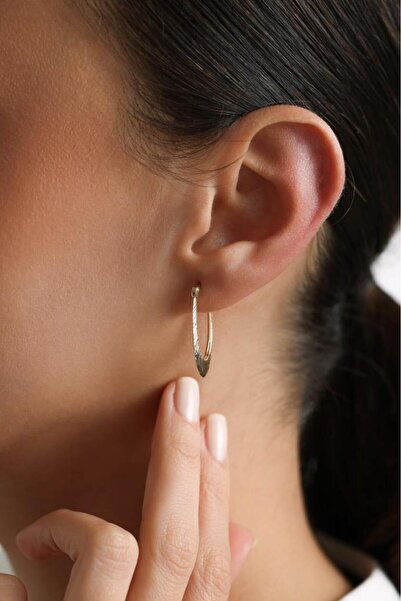 Tufanlar Kuyumculuk 14 Ayar Altın Midye Küpe - Bahar Koleksiyonu