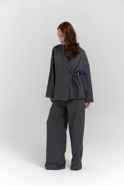 BOHEMAİ Anya Kimono-Hose Anthrazit-Set