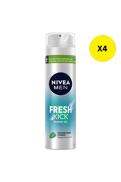 NIVEA X4 - NIVEA GEL RAS 200ML FRESH KICK