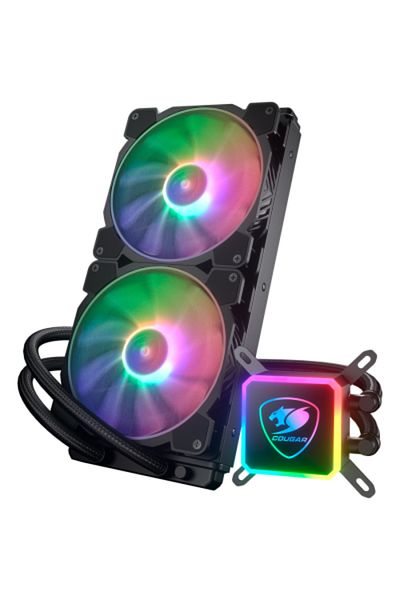 Cougar Cooler CPU COUGAR AIO Liquid Cooling Aqua ARGB 280 3MAQR280.0003, iluminare ARGB, 2 x 140mm