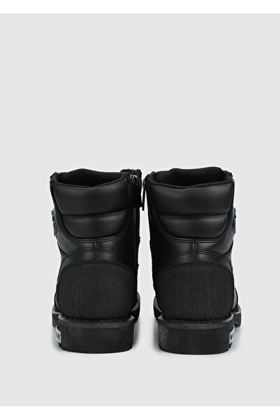 Harley Davidson Zak Μαύρες Ανδρικές Δερμάτινες Μπότες B14 025M100320