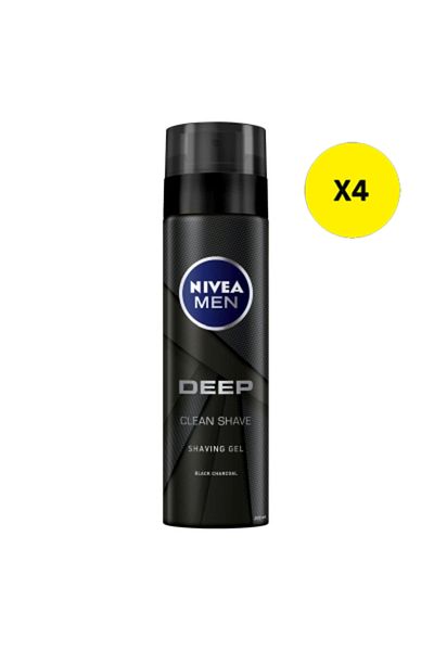 NIVEA X4 - NIVEA GEL RAS 200ML DEEP