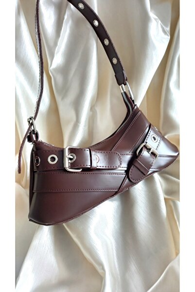 MODA KEMER TASRIMLI ŞIK BAGET ÇANTA