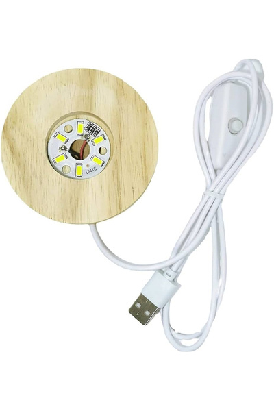 AbantMaske Ahşap Taban Gece Lambası