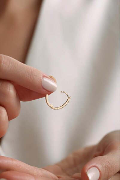 Tufanlar Kuyumculuk 14 Ayar Altın Taşlı Küpe - Bahar Koleksiyonu