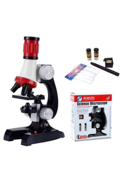 Cloody Eğitici Mikroskop Kiti Zoom Led Işıklı 100x 400x 1200x