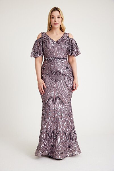 MAXXE 5645PAY PAYETLİ ABİYE ELBİSE