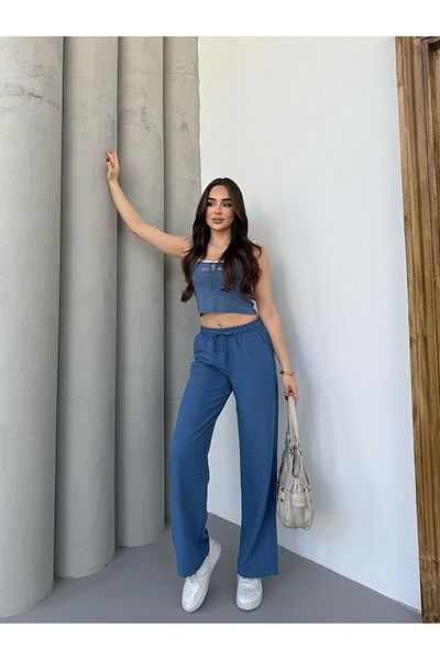Ozy Fashion Pantaloni largi din amestec de in YENİKET-333