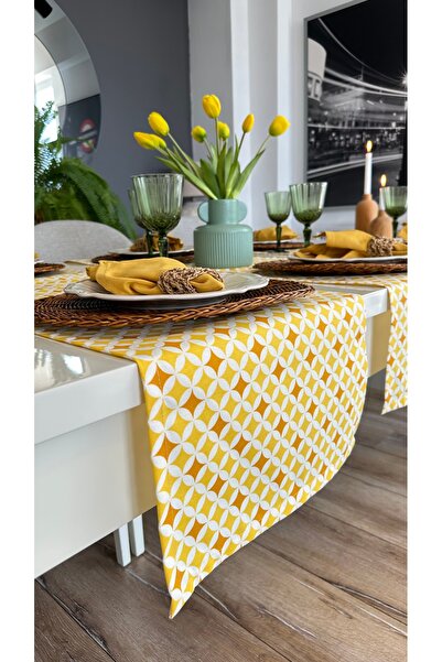 Decamor home Otporno na fleke Žuta Sa deznom Kratka Stolni raner 1 komad (PEL...