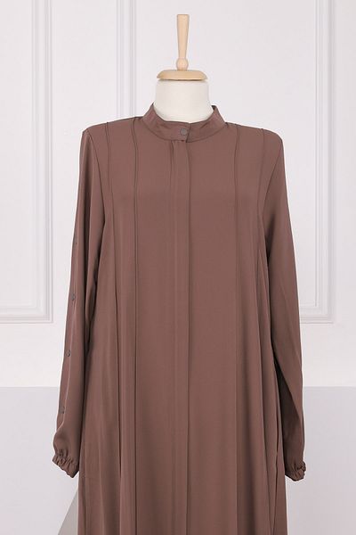 İmajButik Λεπτομερής μανίκι Dark Mink