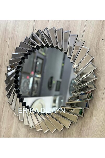 ER-KA DİZAYN Ayna *GÜMÜŞ* Ultra Lüks Dresuar Petek Üstü Uçan Raf Çekmeceli Dresuar Aynalı Kalorifer Peteği Seti