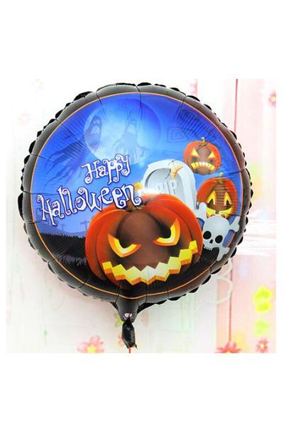 Skygo بالون من رقائق اليقطين Happy Halloween مقاس 18 بوصة