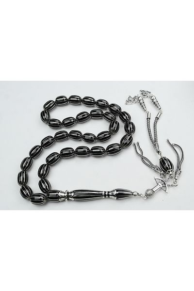 Skygo Oltu Stone Stone Model Twelve Watermelon Nakkaş Imame Embroidered Rosary
