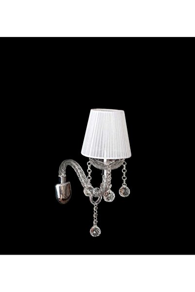 KEREM AVİZE Kerem Avize Kristal Taşlı Aplik Cam Kol