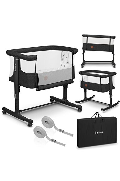 Lionelo Aurora 3'ü 1 Arada Bebek Yatağı, Yan Yatak, Beşik ve Bağımsız Yatak, Tekerlekli