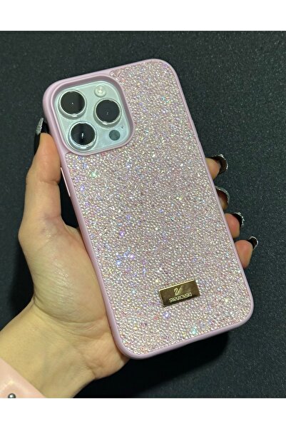 HYPERSOFT Iphone 11 Pro (5.8 inç) Uyumlu Parlak Pırlanta Taşlı Elmas Işıltılı Lux Swr Kapak Kılıf