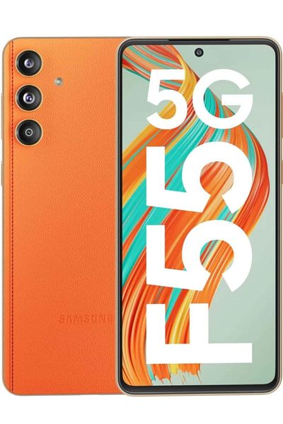 Samsung Galaxy F55 5g (VEGAN LEATHER,APRICOT CRUSH, 8GB RAM, 256GB STORAGE)