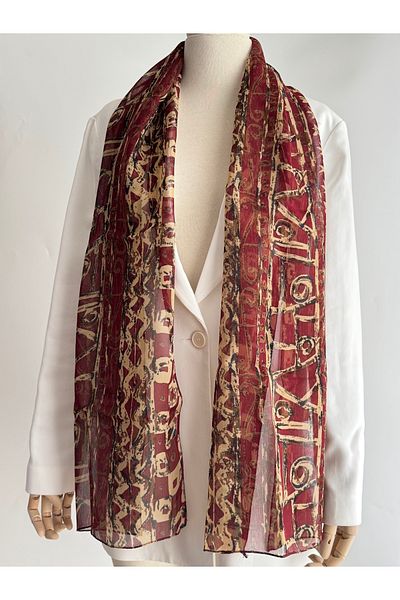 Ebr atelier Imported Patterned Scarf