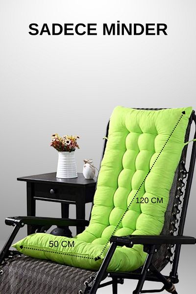 MoMMe Rocking Chair Cushion 50X120 cm Green Fluffy