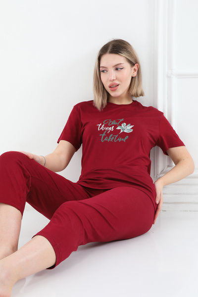 FAMES PİJAMA Lycra Women's Viscose Suit