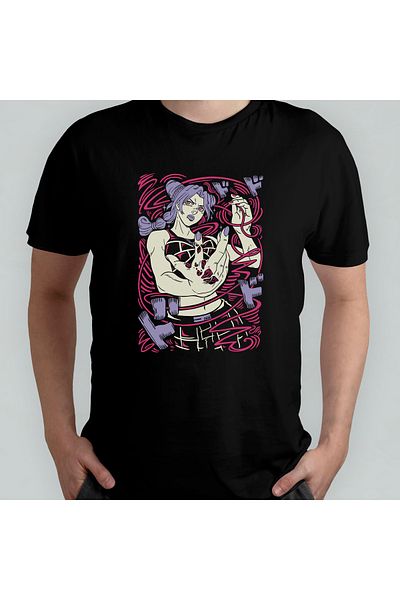 Pixxa Unisex 100% βαμβακερό ποδηλατικό μπλουζάκι - Jojo's Bizarre Adventure Model 4