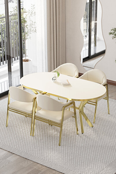 BY ORHAN GÜZEL Mutfak Masası Takımı 6 Kişilik Masa Takımı HAYAL Serisi Mutfak...