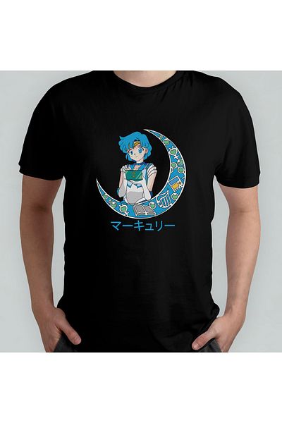 Pixxa Unisex Sailor Moon T-Shirt 100% Ρούχα Παραγωγής Υφασμάτων Ψαρέματος