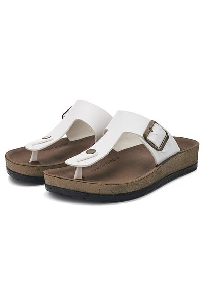 Nstil Daily Women Men Adult Cork Sole Patterned Buckle Adjustable Flip Flops 34158 - 77